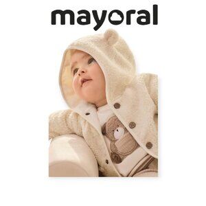 Mayoral Fleece Hoodie size 12 months NWT